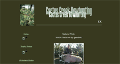Desktop Screenshot of cactuscreekbowhunting.com