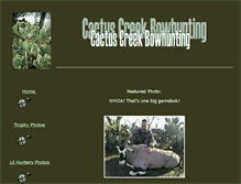 Tablet Screenshot of cactuscreekbowhunting.com